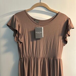 Olivia Rae Women's Tan Midi Dress